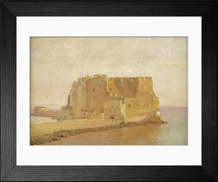 Framed Print : Castel dell'Ovo in Naples, 1839-1840. Creator: Christen Købke Framed Print : Castel dell'Ovo in Naples, 1839-1840. Creator: Christen Købke