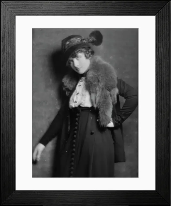 Framed Print : McMahon, Helen, Miss, or Dorothy McMahon, portrait photograph, between 1913 and 1915. Creator: Arnold Genthe Framed Print : McMahon, Helen, Miss, or Dorothy McMahon, portrait photograph, between 1913 and 1915. Creator: Arnold Genthe
