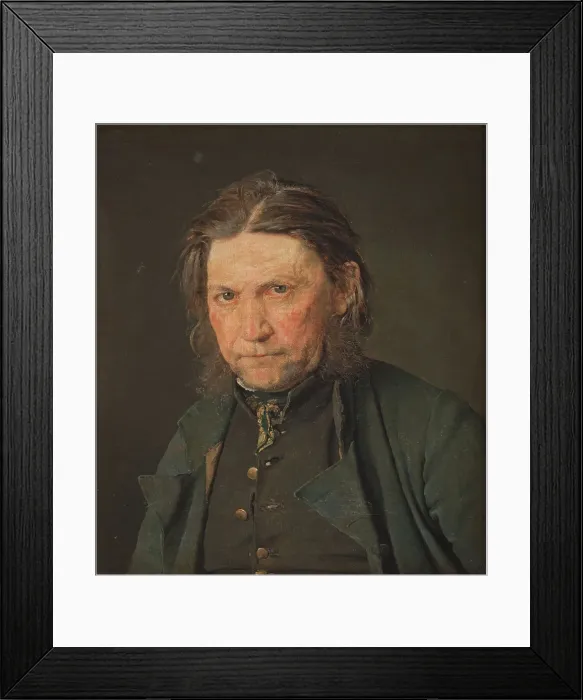 Framed Print : Portrait of an Old Sailor, 1832. Creator: Christen Købke Framed Print : Portrait of an Old Sailor, 1832. Creator: Christen Købke