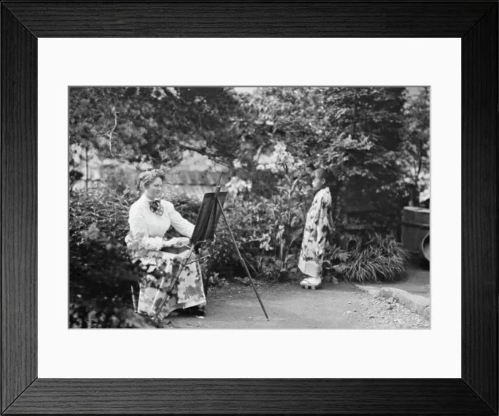 Framed Print : Travel views of Japan and Korea, 1908. Creator: Arnold Genthe
