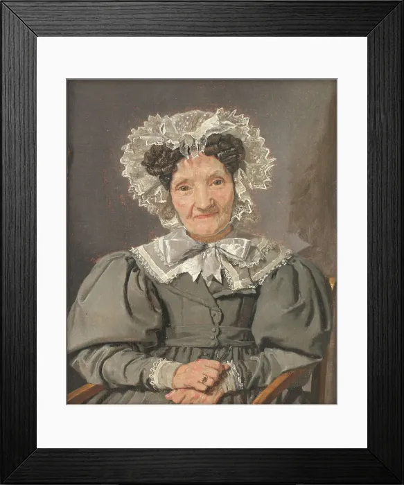 Framed Print : Portrait of Johanne Ployen, née Bachmann, 1834. Creator: Christen Købke Framed Print : Portrait of Johanne Ployen, née Bachmann, 1834. Creator: Christen Købke