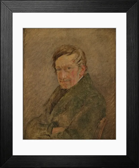 Framed Print : Portrait of the Animal Painter C.D. Gebauer, 1829. Creator: Christen Købke Framed Print : Portrait of the Animal Painter C.D. Gebauer, 1829. Creator: Christen Købke
