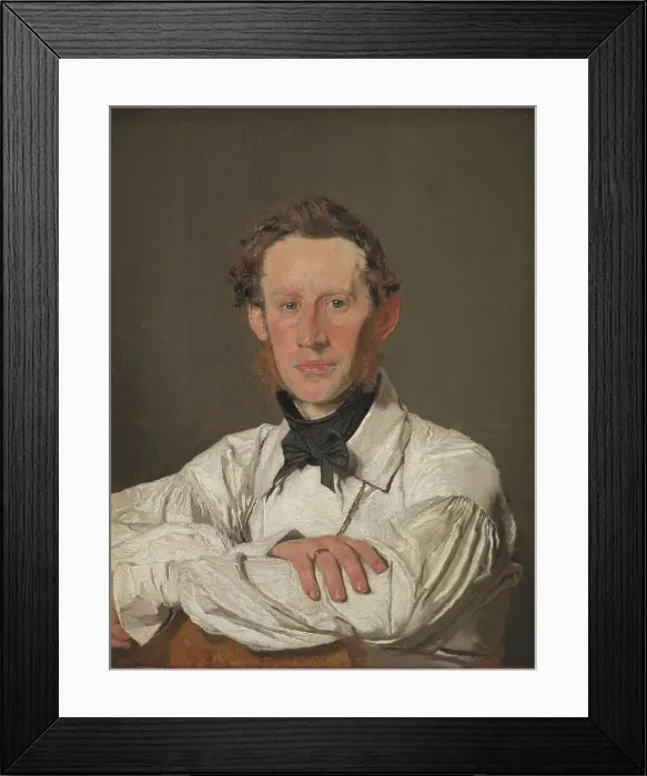 Framed Print : Portrait of the Animal Painter Christian Holm, 1834. Creator: Christen Købke Framed Print : Portrait of the Animal Painter Christian Holm, 1834. Creator: Christen Købke