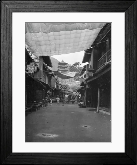 Framed Print : Travel views of Japan and Korea, 1908. Creator: Arnold Genthe Framed Print : Travel views of Japan and Korea, 1908. Creator: Arnold Genthe
