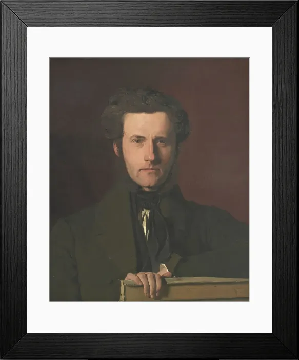 Framed Print : Portrait of the Decorative Artist G.C. Hilker, 1835-1838. Creator: Christen Købke Framed Print : Portrait of the Decorative Artist G.C. Hilker, 1835-1838. Creator: Christen Købke