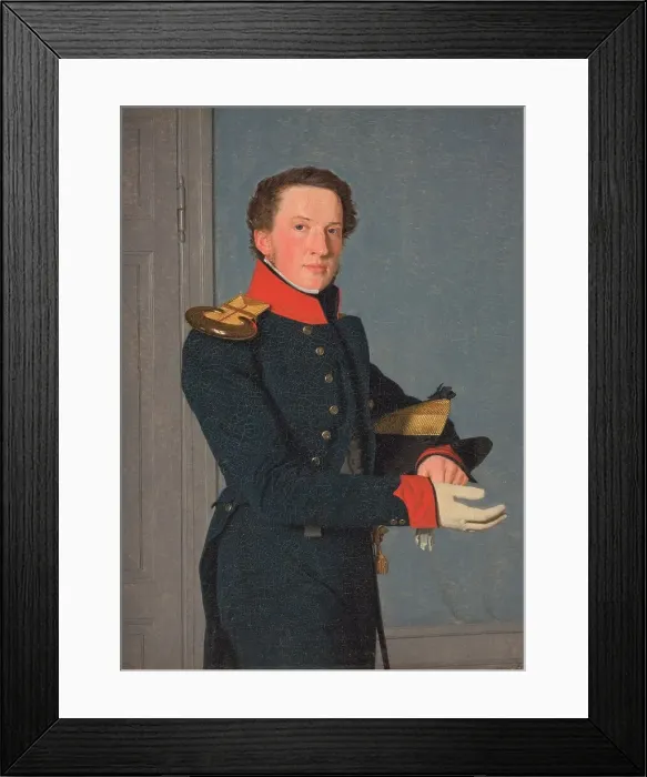 Framed Print : Portrait of the Naval Lieutenant D. Christen Schifter Feilberg, 1832-1836. Creator: Christen Købke Framed Print : Portrait of the Naval Lieutenant D. Christen Schifter Feilberg, 1832-1836. Creator: Christen Købke