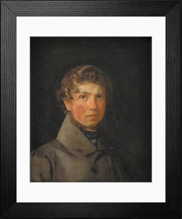 Framed Print : Self-Portrait, 1831-1834. Creator: Christen Købke Framed Print : Self-Portrait, 1831-1834. Creator: Christen Købke