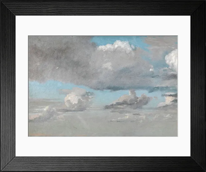 Framed Print : Studie af skyer;Cloud Study;Air Study, 1831-1834. Creator: Christen Købke Framed Print : Studie af skyer;Cloud Study;Air Study, 1831-1834. Creator: Christen Købke