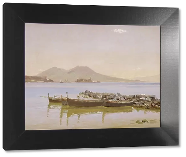 The Gulf of Naples with Vesuvius in the Background, 1838-1839. Creator: Christen Købke