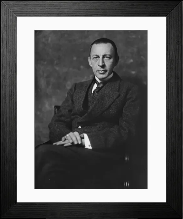 Framed Print : Serge Rachmaninoff, portrait photograph, 1918 Dec. 10. Creator: Arnold Genthe Framed Print : Serge Rachmaninoff, portrait photograph, 1918 Dec. 10. Creator: Arnold Genthe