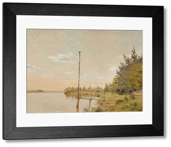 Framed Print : View from Dosseringen near the Sortedam Lake Looking Towards Norrebro. Study, 1836-1840. Creator: Christen Købke Framed Print : View from Dosseringen near the Sortedam Lake Looking Towards Norrebro. Study, 1836-1840. Creator: Christen Købke