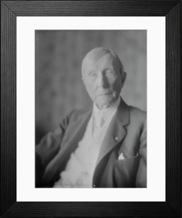 Framed Print : Mr. J.D. Rockefeller, portrait photograph, 1918 Aug. 2. Creator: Arnold Genthe Framed Print : Mr. J.D. Rockefeller, portrait photograph, 1918 Aug. 2. Creator: Arnold Genthe
