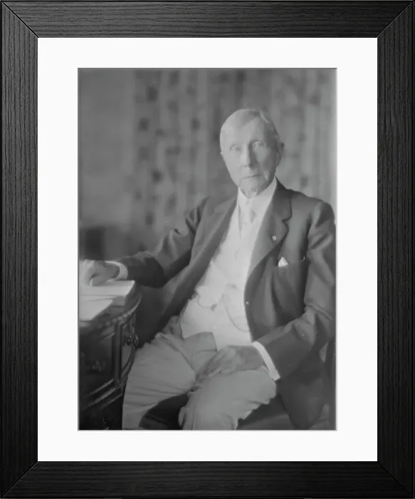 Framed Print : Mr. J.D. Rockefeller, portrait photograph, 1918 Aug. 2. Creator: Arnold Genthe Framed Print : Mr. J.D. Rockefeller, portrait photograph, 1918 Aug. 2. Creator: Arnold Genthe