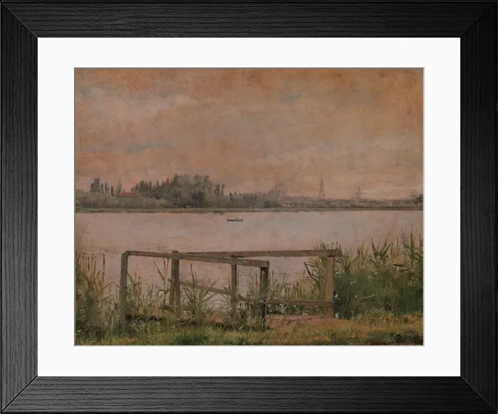 Framed Print : View of Copenhagen seen from Dosseringen, 1835-1838. Creator: Christen Købke Framed Print : View of Copenhagen seen from Dosseringen, 1835-1838. Creator: Christen Købke