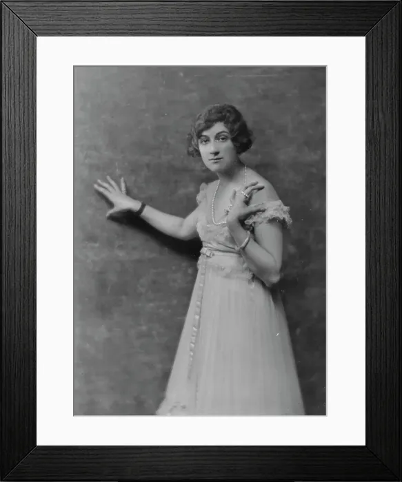 Framed Print : Melville, Mrs. portrait photograph, 1916. Creator: Arnold Genthe Framed Print : Melville, Mrs. portrait photograph, 1916. Creator: Arnold Genthe