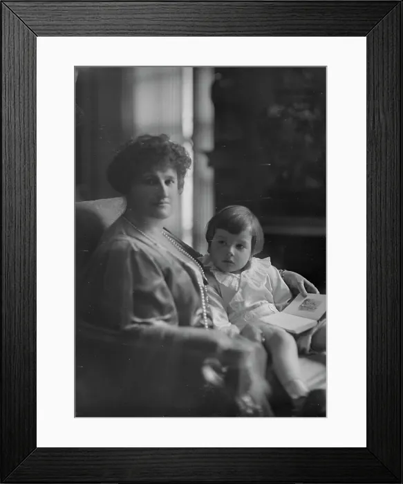 Framed Print : Mrs. John D. Rockefeller Jr and son David, portrait photograph, 1919 Mar. 18. Creator: Arnold Genthe Framed Print : Mrs. John D. Rockefeller Jr and son David, portrait photograph, 1919 Mar. 18. Creator: Arnold Genthe