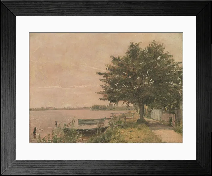 Framed Print : View of Dosseringen towards Norrebro, 1841-1845. Creator: Christen Købke Framed Print : View of Dosseringen towards Norrebro, 1841-1845. Creator: Christen Købke