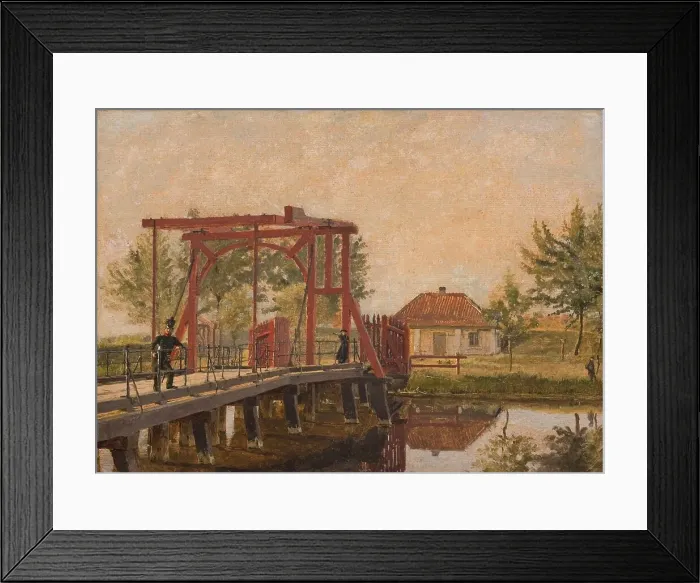 Framed Print : View of the North Bridge of the Citadel. Study, 1835-1839. Creator: Christen Købke Framed Print : View of the North Bridge of the Citadel. Study, 1835-1839. Creator: Christen Købke