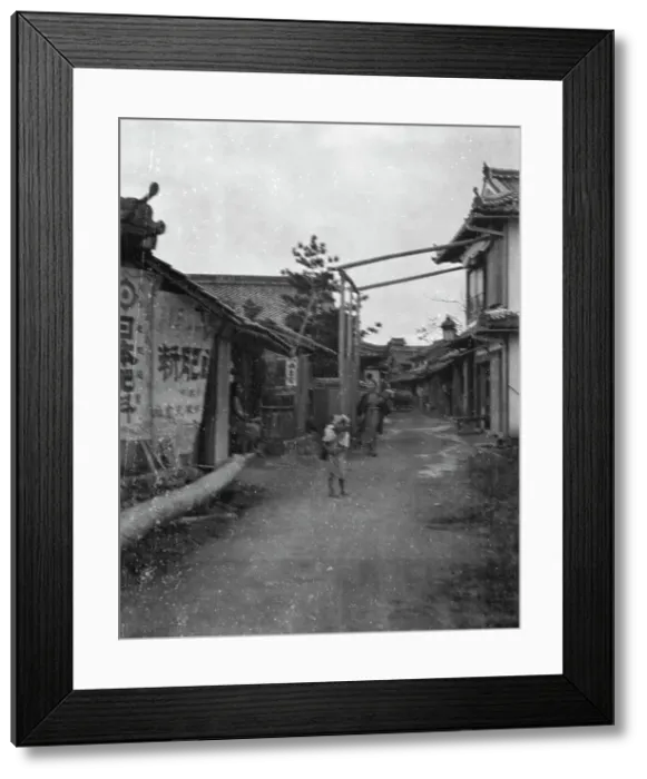 Framed Print : Travel views of Japan and Korea, 1908. Creator: Arnold Genthe Framed Print : Travel views of Japan and Korea, 1908. Creator: Arnold Genthe
