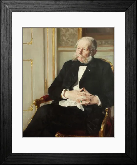 Framed Print : Baron Otto Ditlev Rosenorn-Lehn, 1891. Creator: Peder Severin Kroyer Framed Print : Baron Otto Ditlev Rosenorn-Lehn, 1891. Creator: Peder Severin Kroyer