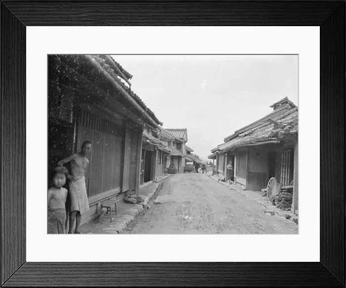 Framed Print : Travel views of Japan and Korea, 1908. Creator: Arnold Genthe Framed Print : Travel views of Japan and Korea, 1908. Creator: Arnold Genthe
