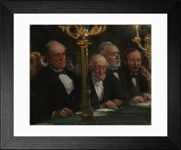 Framed Print : Portrait Group, 1896. Creator: Peder Severin Kroyer Framed Print : Portrait Group, 1896. Creator: Peder Severin Kroyer