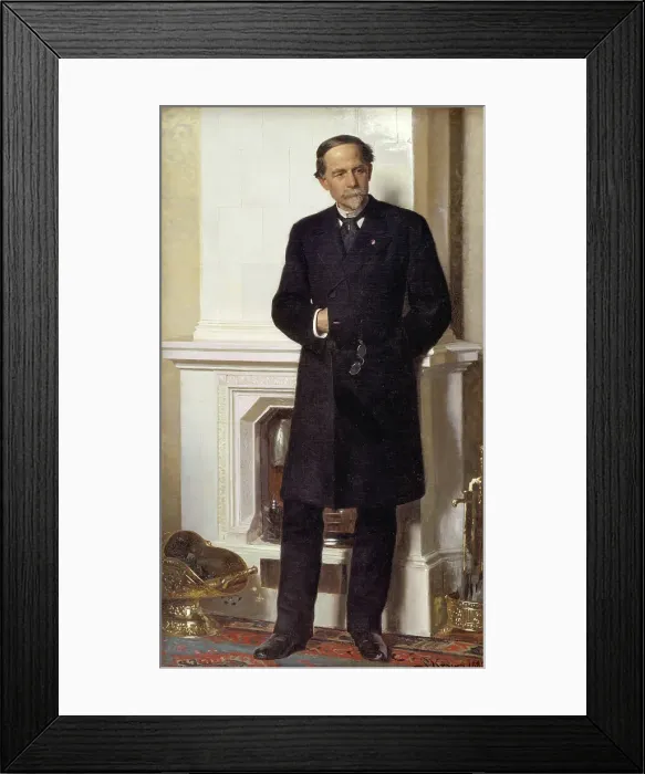 Framed Print : Portrait of the architect F. Meldahl, 1882. Creator: Peder Severin Kroyer Framed Print : Portrait of the architect F. Meldahl, 1882. Creator: Peder Severin Kroyer