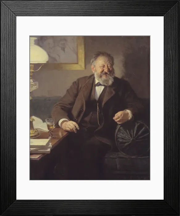 Framed Print : The Author Sophus Schandorph, 1895. Creator: Peder Severin Kroyer Framed Print : The Author Sophus Schandorph, 1895. Creator: Peder Severin Kroyer