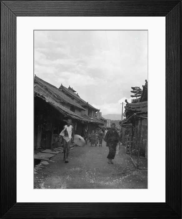 Framed Print : Travel views of Japan and Korea, 1908. Creator: Arnold Genthe Framed Print : Travel views of Japan and Korea, 1908. Creator: Arnold Genthe