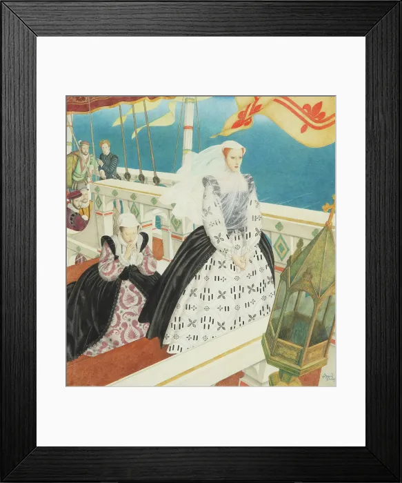 Framed Print : Mary, Queen of Scots, ca 1934. Creator: Dulac, Edmund (1882-1953) Framed Print : Mary, Queen of Scots, ca 1934. Creator: Dulac, Edmund (1882-1953)