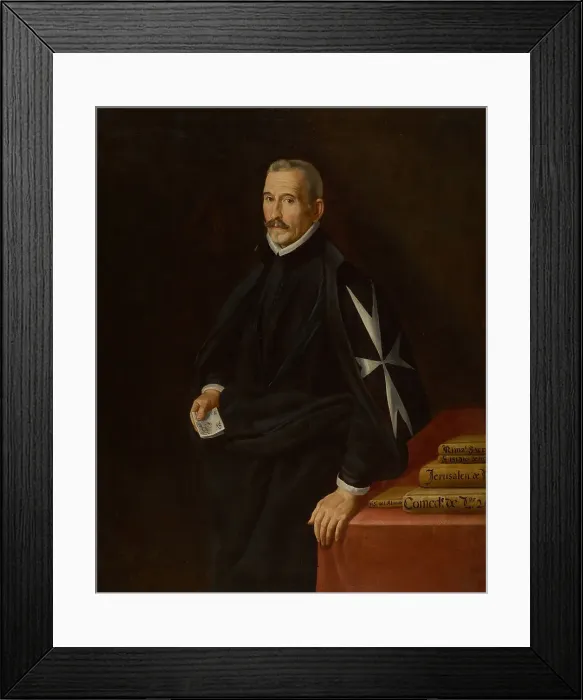 Framed Print : Portrait of the Poet Félix Lope de Vega (1562-1635). Creator: Hamen y León, Juan van der (1596-1631) Framed Print : Portrait of the Poet Félix Lope de Vega (1562-1635). Creator: Hamen y León, Juan van der (1596-1631)
