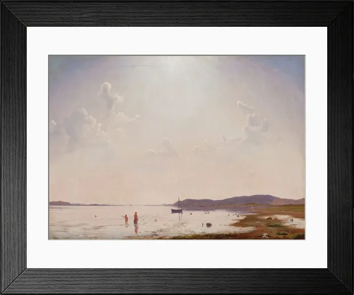 Framed Print : A View of the Ise Fjord, 1849. Creator: Vilhelm Kyhn Framed Print : A View of the Ise Fjord, 1849. Creator: Vilhelm Kyhn