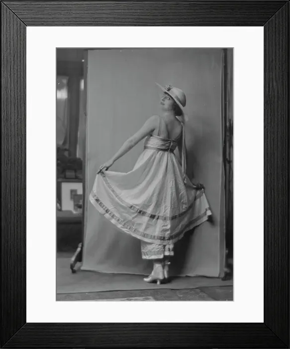 Framed Print : Mishler, Larraine, Miss, portrait photograph, not before 1916. Creator: Arnold Genthe Framed Print : Mishler, Larraine, Miss, portrait photograph, not before 1916. Creator: Arnold Genthe