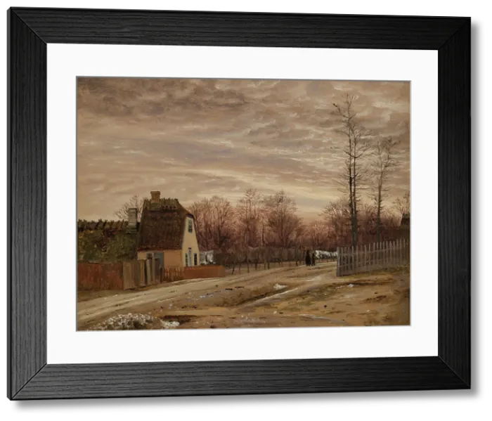 Framed Print : Evening after a Thaw. Taabæk, North of Copenhagen, 1850-1859. Creator: Vilhelm Kyhn Framed Print : Evening after a Thaw. Taabæk, North of Copenhagen, 1850-1859. Creator: Vilhelm Kyhn