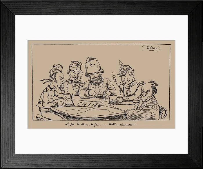 Framed Print : Chemin de fer (Railway) gambling game, 1898. Creator: Bigot, Georges (1860-1927) Framed Print : Chemin de fer (Railway) gambling game, 1898. Creator: Bigot, Georges (1860-1927)