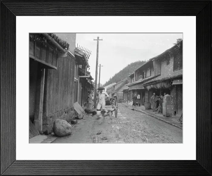 Framed Print : Travel views of Japan and Korea, 1908. Creator: Arnold Genthe Framed Print : Travel views of Japan and Korea, 1908. Creator: Arnold Genthe