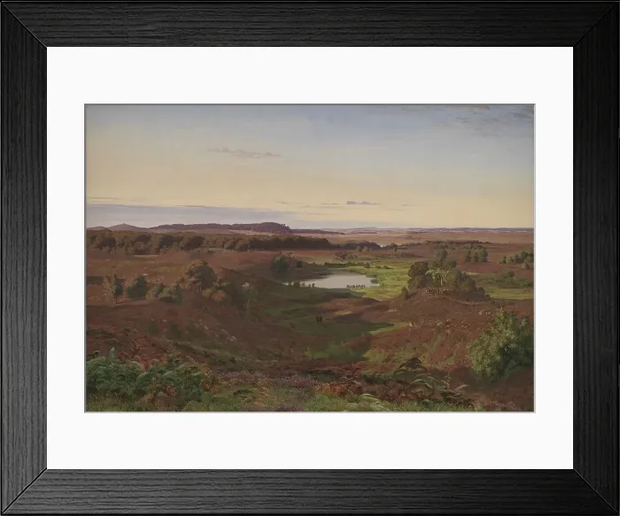 Framed Print : Landscape in the North of Zealand. Afternoon, 1849. Creator: Vilhelm Kyhn Framed Print : Landscape in the North of Zealand. Afternoon, 1849. Creator: Vilhelm Kyhn