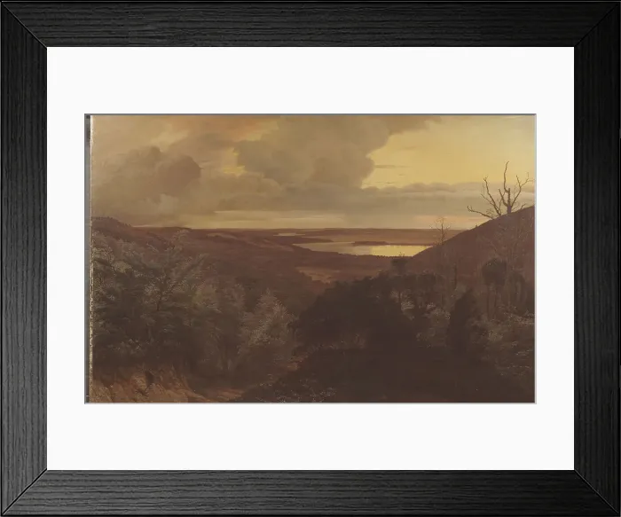 Framed Print : Late Evening near Himmelbjerget, Jutland, 1874. Creator: Vilhelm Kyhn Framed Print : Late Evening near Himmelbjerget, Jutland, 1874. Creator: Vilhelm Kyhn