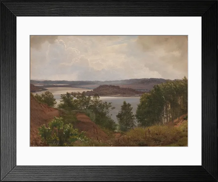 Framed Print : The Lakes at Laven near Silkeborg, 1875. Creator: Vilhelm Kyhn Framed Print : The Lakes at Laven near Silkeborg, 1875. Creator: Vilhelm Kyhn