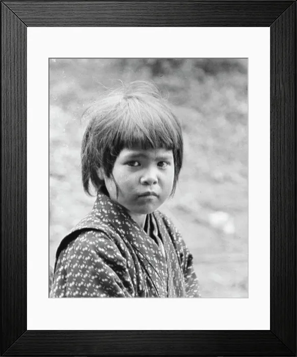 Framed Print : Ainu child, 1908. Creator: Arnold Genthe Framed Print : Ainu child, 1908. Creator: Arnold Genthe