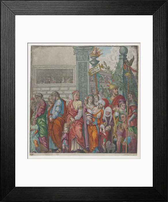 Framed Print : Sheet 7: Procession, from The Triumph of Julius Caesar, 1599. Creator: Andreani, Andrea (c. 1540-after 1610) Framed Print : Sheet 7: Procession, from The Triumph of Julius Caesar, 1599. Creator: Andreani, Andrea (c. 1540-after 1610)