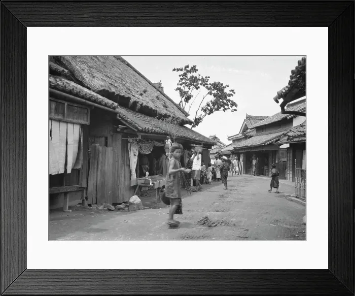 Framed Print : Travel views of Japan and Korea, 1908. Creator: Arnold Genthe Framed Print : Travel views of Japan and Korea, 1908. Creator: Arnold Genthe
