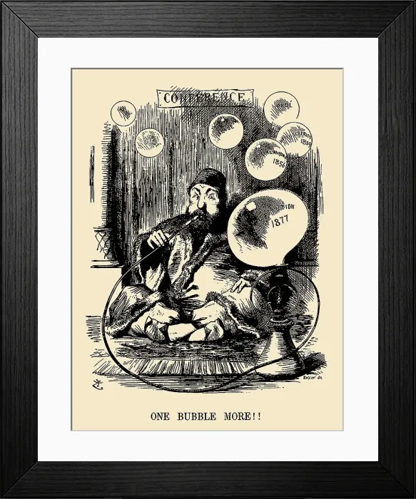Framed Print : One Bubble More!! (From Punch Magazine), 1877. Creator: Tenniel, Sir John (1820-1914) Framed Print : One Bubble More!! (From Punch Magazine), 1877. Creator: Tenniel, Sir John (1820-1914)