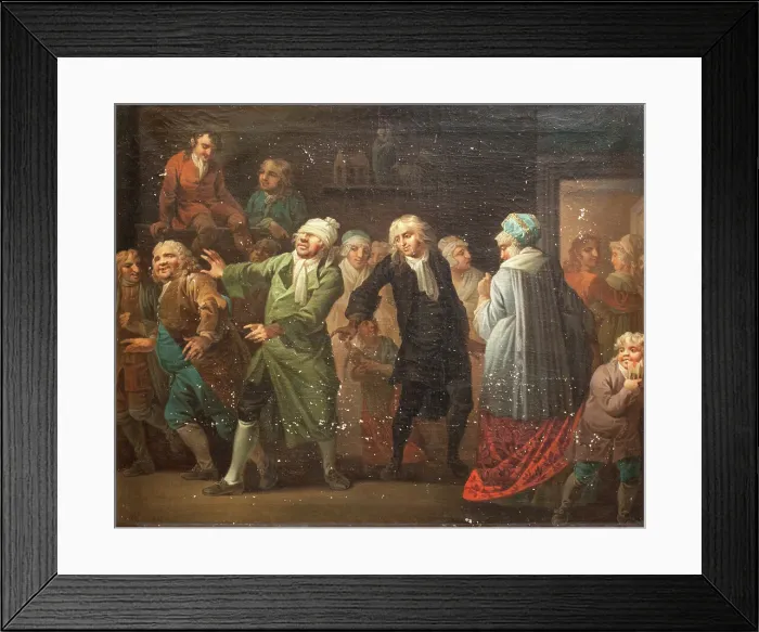 Framed Print : Julestuen (The Christmas Party)...Holberg Gallery. Scenes from Ludvig Holberg's comedies, 1814. Creator: Christian August Lorentzen Framed Print : Julestuen (The Christmas Party)...Holberg Gallery. Scenes from Ludvig Holberg's comedies, 1814. Creator: Christian August Lorentzen
