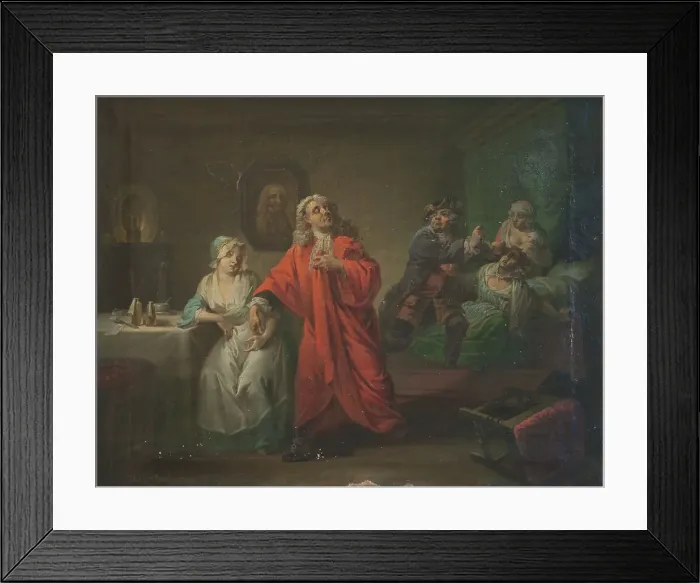 Framed Print : The Maternity Ward, Act III, Scene 6; Holberg Gallery, 1810. Creator: Christian August Lorentzen Framed Print : The Maternity Ward, Act III, Scene 6; Holberg Gallery, 1810. Creator: Christian August Lorentzen