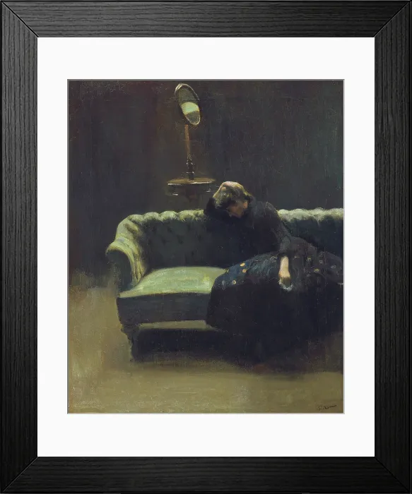 Framed Print : The Acting Manager or Rehearsal: The End of the Act, ca 1885-1886. Creator: Sickert, Walter Richard (1860-1942)