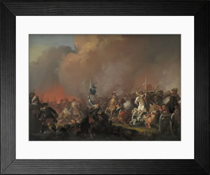 Framed Print : The outcome at Amager 1658 during the Swedish War 1657-60, 1791. Creator: Christian August Lorentzen Framed Print : The outcome at Amager 1658 during the Swedish War 1657-60, 1791. Creator: Christian August Lorentzen