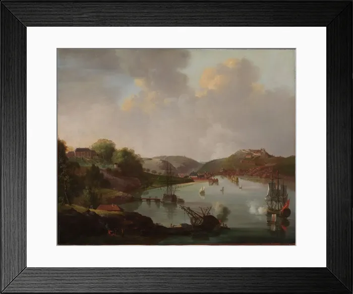 Framed Print : View of Frederikshald, Norway, 1790-1799. Creator: Christian August Lorentzen Framed Print : View of Frederikshald, Norway, 1790-1799. Creator: Christian August Lorentzen