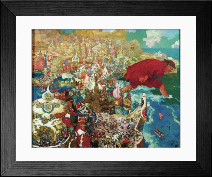 Framed Print : Gulliver stealing the fleet, 1909. Creator: Devambez, André Victor Édouard (1867-1943) Framed Print : Gulliver stealing the fleet, 1909. Creator: Devambez, André Victor Édouard (1867-1943)
