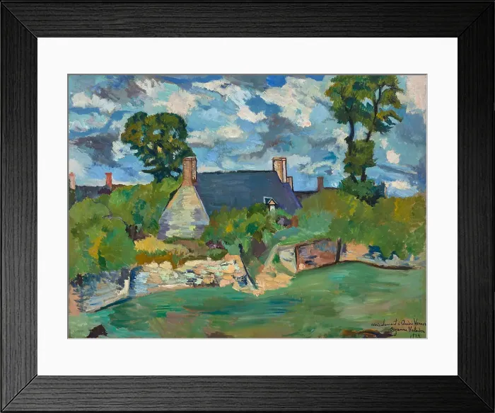 Framed Print : Paysage de Genêt, 1922. Creator: Valadon, Suzanne (1865-1938) Framed Print : Paysage de Genêt, 1922. Creator: Valadon, Suzanne (1865-1938)